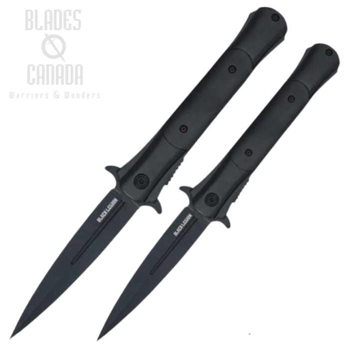 Black Legion Cyclone Flipper Folding Knives, Assisted Opening, Set of 2, BV143